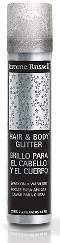 Jerome Russell Hair & Body Glitter Spray – Silver – 2.2 oz - ANNS BEAUTY SUPPLY